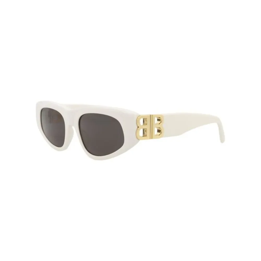 Balenciaga Cat Eye-Frame Recycled Acetate Sunglasses White Womens